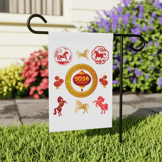2026 Chinese New Year Garden Flag, Lunar New Year Flag, Home Decor