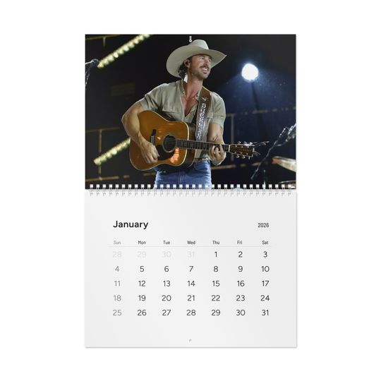 Riley Green Standard Wall Calendar (2026)