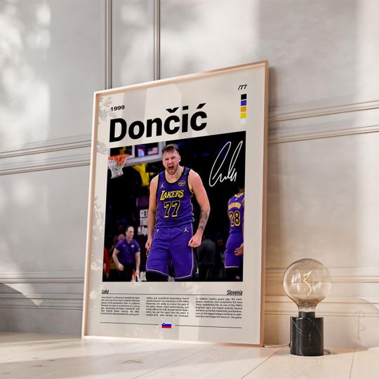 Luka Doni Poster  NBA Basketball Wall Art