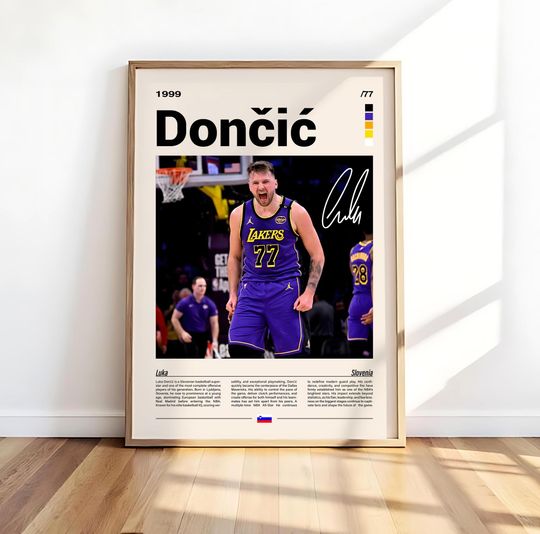 Luka Doni Poster  NBA Basketball Wall Art