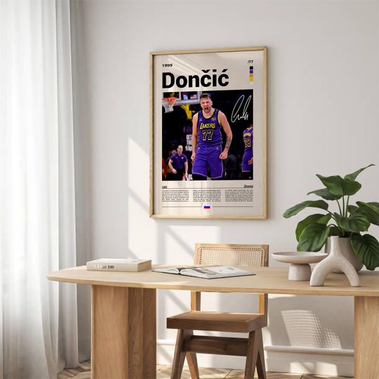 Luka Doni Poster  NBA Basketball Wall Art