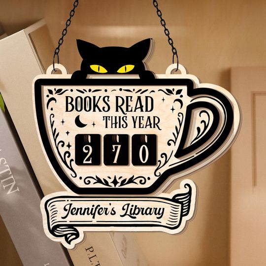 Personalized Books Read Tracker, Book Tracker, Books Read This Year Counter