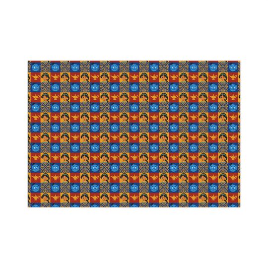 Aladdin Inspired Gift Wrap: Colorful Wrapping Paper Sheets