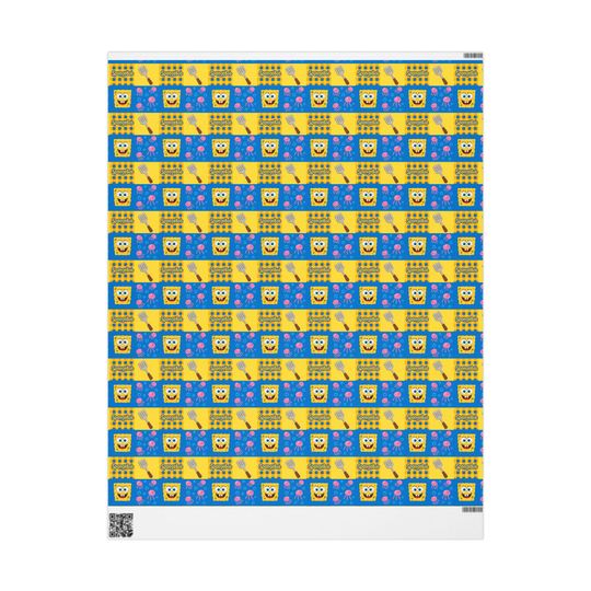 SpongeBob Wrapping Paper: Fun Birthday Gift Wrap for Kids