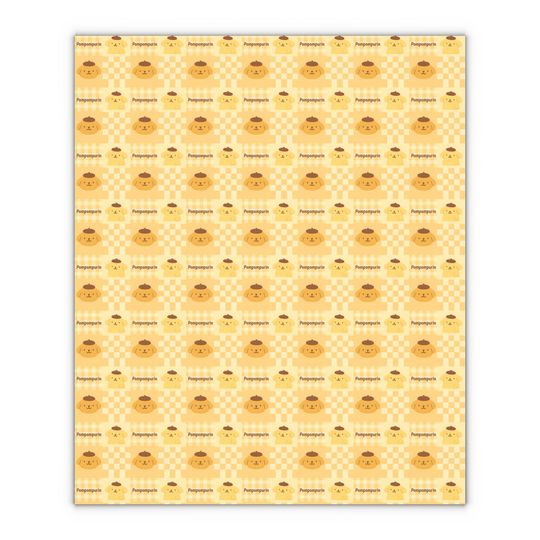 Wrapping Paper Sheets, Cheerful Holiday Gift Wrap, Cute Birthday Present, Festive Unique Decor, Pompompurin Design, 1pc, Gift Packaging,