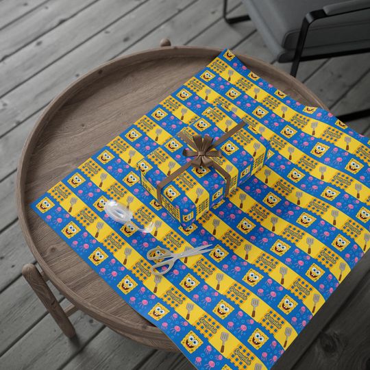 SpongeBob Wrapping Paper: Fun Birthday Gift Wrap for Kids