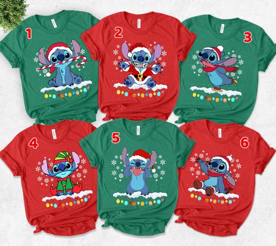 Stitch Christmas Shirt, Disney Christmas Shirt, Funny Disney Shirt, Disney Group Family Shirt