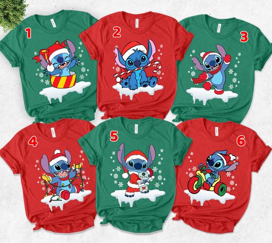 Stitch Christmas Shirt, Disney Christmas Shirt, Funny Disney Family Shirt