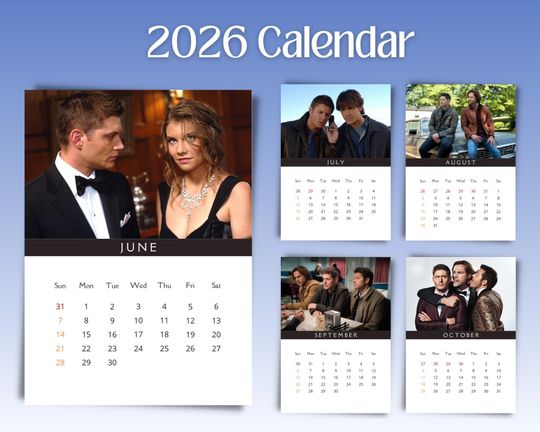 Supernatural 2026 Calendar