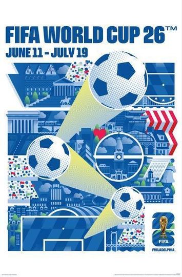 Philadelphia FIFA World Cup 2026 Premium Matte Vertical Poster