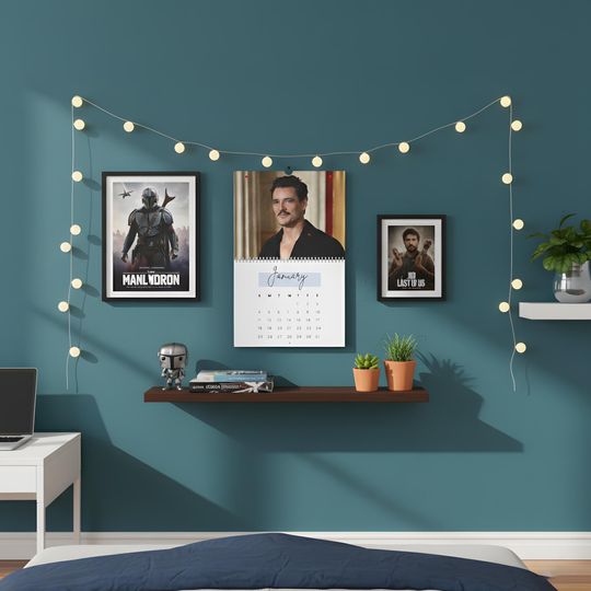 Pedro Pascal Wall Calendar 2026 - Monthly Organizer, Room Decor, Celebrity Fan Gift