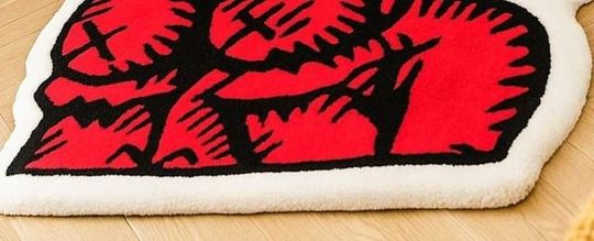 Pink Cartoon Character Rug