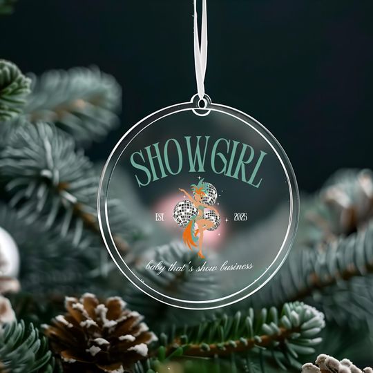 Showgirl Christmas Ornament: Star Shaped Gift for Performers