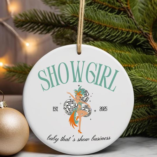 Showgirl Christmas Ornament: Star Shaped Gift for Performers