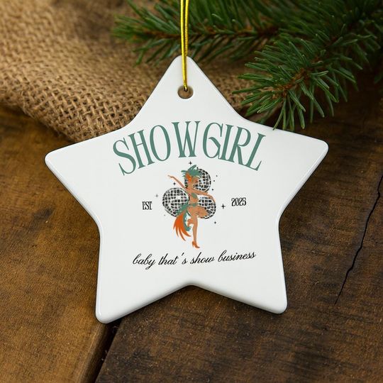 Showgirl Christmas Ornament: Star Shaped Gift for Performers