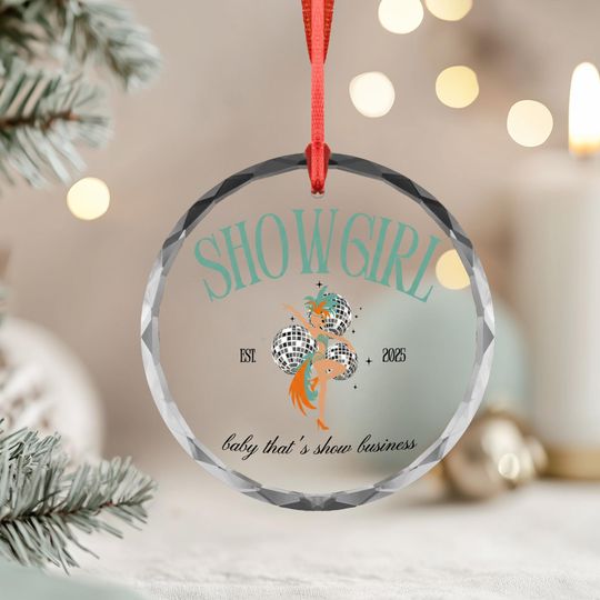 Showgirl Christmas Ornament: Star Shaped Gift for Performers