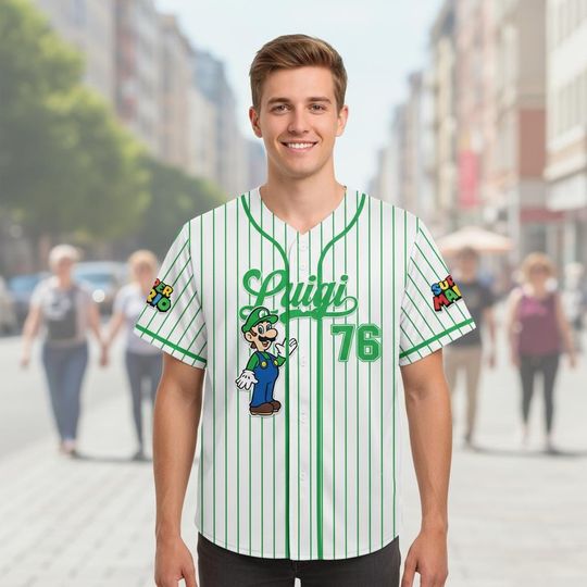 Personalized Super Game Character Baseball Jersey, Game Series