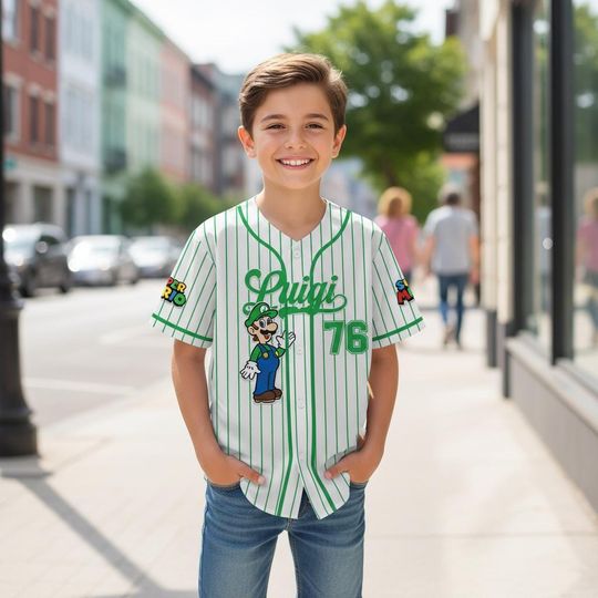 Personalized Super Game Character Baseball Jersey, Game Series