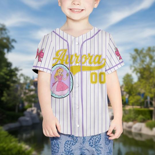 Custom Name Princess Baseball Kid Adult Jersey, Easter Gift