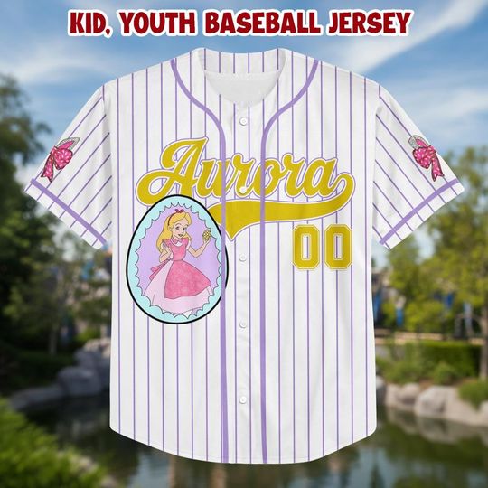 Custom Name Princess Baseball Kid Adult Jersey, Easter Gift