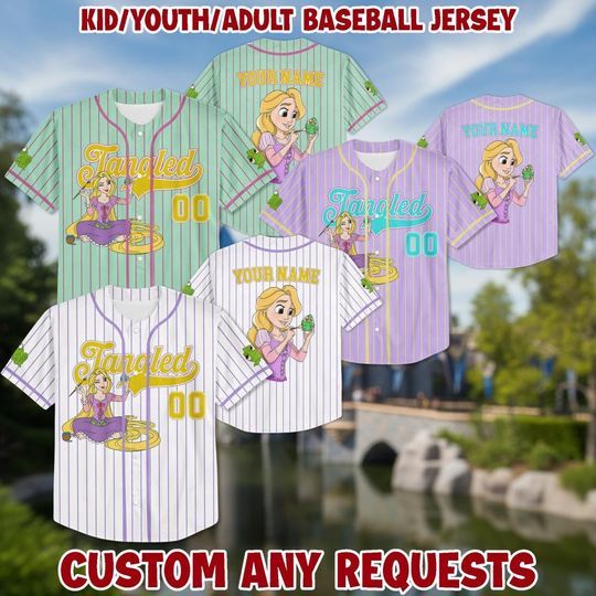 Personalized Princess Baseball Kid Adult Jersey, Easter Gift