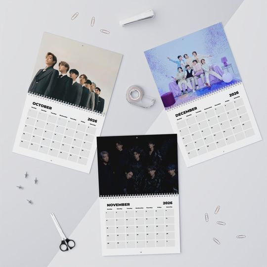 BTS 2026 Wall Calendar - Kpop Gift for Army