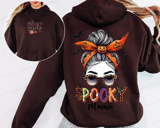 Halloween Spooky Mama Sweatshirt, Cute Mama Sweatshirt, Fall Mom Gift