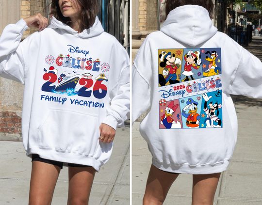 Disney Cruise Family Vacation Hoodie, Disney Cruise 2026 Shirt, Matching Family Trip Hoodie, Disney Cruise Outfit