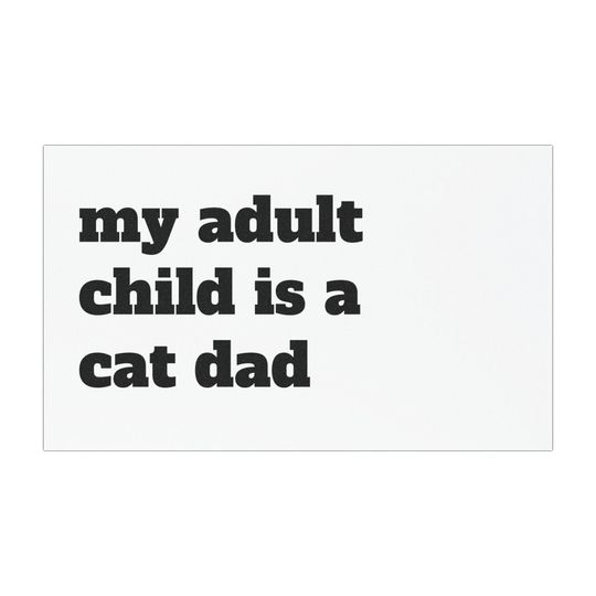 Cat Dad Car Magnet