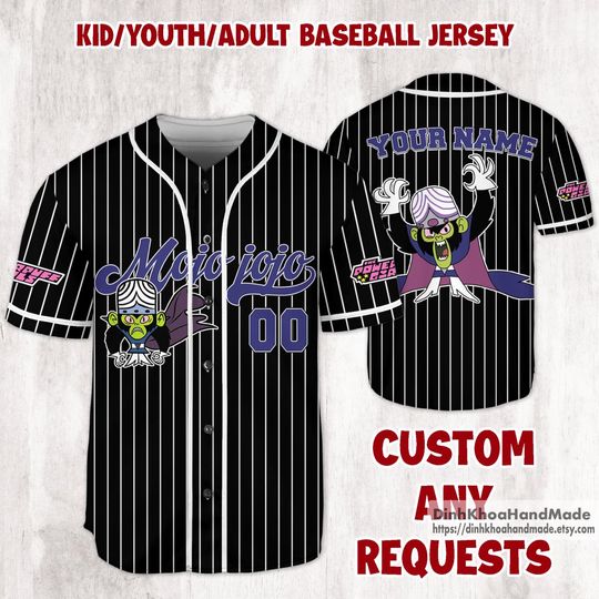 Personalized Character Baseball Jersey