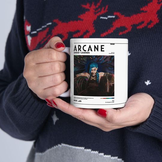 Arcane Jinx Mug | League of Legends Anime Coffee Cup, Arcane Merch