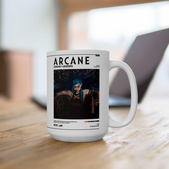 Arcane Jinx Mug | League of Legends Anime Coffee Cup, Arcane Merch