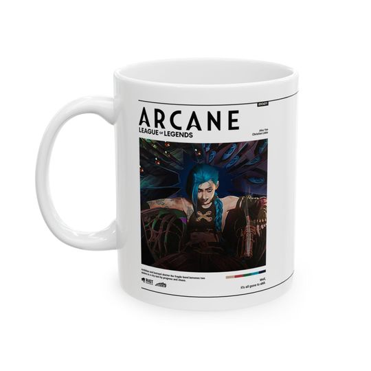 Arcane Jinx Mug | League of Legends Anime Coffee Cup, Arcane Merch