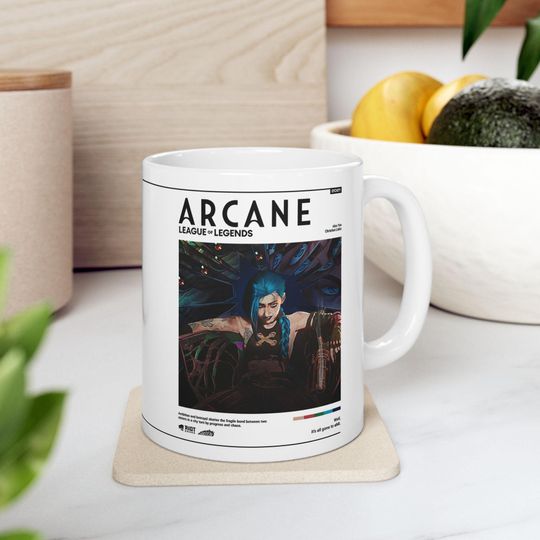 Arcane Jinx Mug | League of Legends Anime Coffee Cup, Arcane Merch
