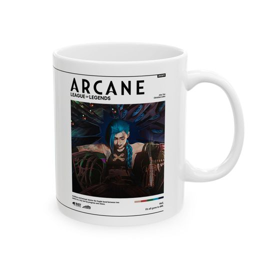 Arcane Jinx Mug | League of Legends Anime Coffee Cup, Arcane Merch
