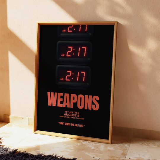 Weapons Movie Poster | Wall Art| College Dorm | Gift Idea | Horror | Scary Movie