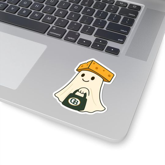 Halloween Ghost Sticker, Green Bay Football Packers Sticker, Football fan sticker, Game Day Sticker