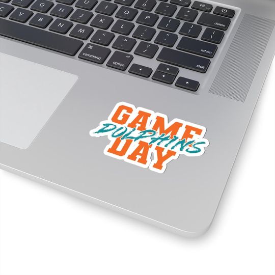 Miami Football Game Day Sticker, Dolphins Fan Sticker