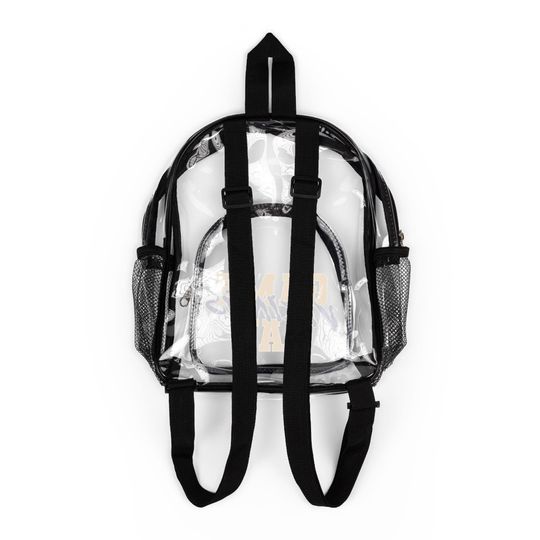 GAME DAY Minnesota Football Team Vikings Clear Backpack, Game Day Bag, Clear Sport Bag