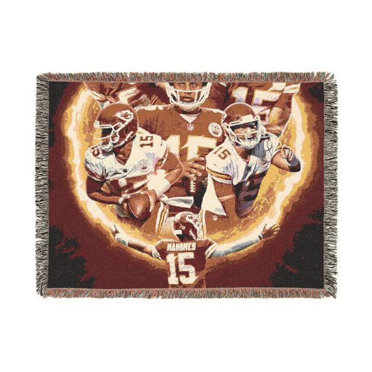 Woven Blanket - KC Chiefs Patrick Mahomes #15