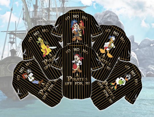 Disney Pirates of The Caribbean Baseball Jersey, Custom Disney Pirates Family Baseball Jersey, Disney Cruise Baseball Jersey