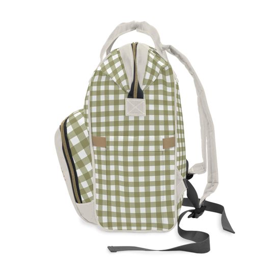 Personalized Diaper Bag Backpack, Toile de Jouy Baby Bag