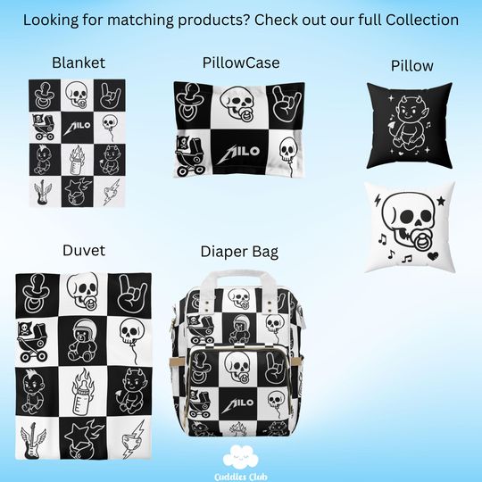 Personalized Rock Music Diaper Backpack