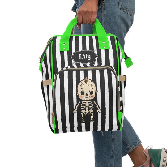 Personalized Goth Diaper Backpack