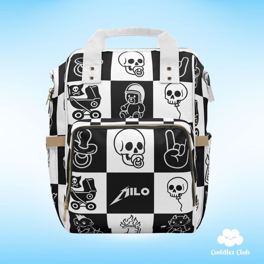 Personalized Rock Music Diaper Backpack