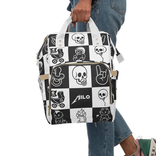 Personalized Rock Music Diaper Backpack