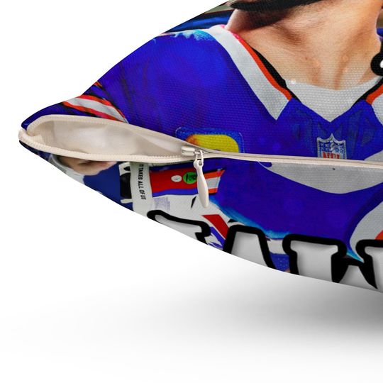 Josh Allen MVP Throw Pillow - Buffalo Football Home Decor