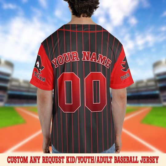 Custom Shadow The Hedgehog Baseball Jersey, Personalized Sonic Baseball Jersey, Shadow Birthday Party Jersey, Sonic Birthday Gift