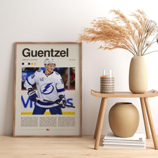 Jake Guentzel Poster  Ice Hockey Wall Art