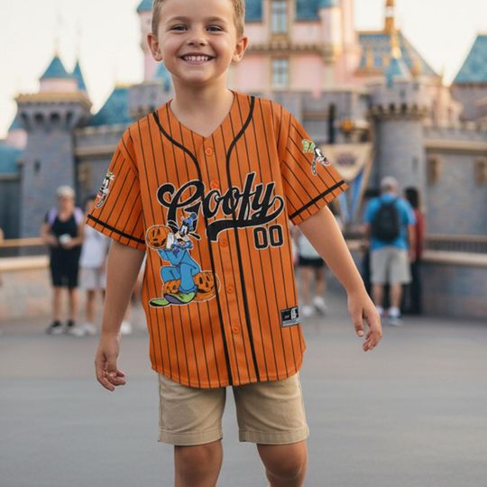 Personalize Goofy Halloween Baseball Jersey, Goofy Baseball Jersey Shirt